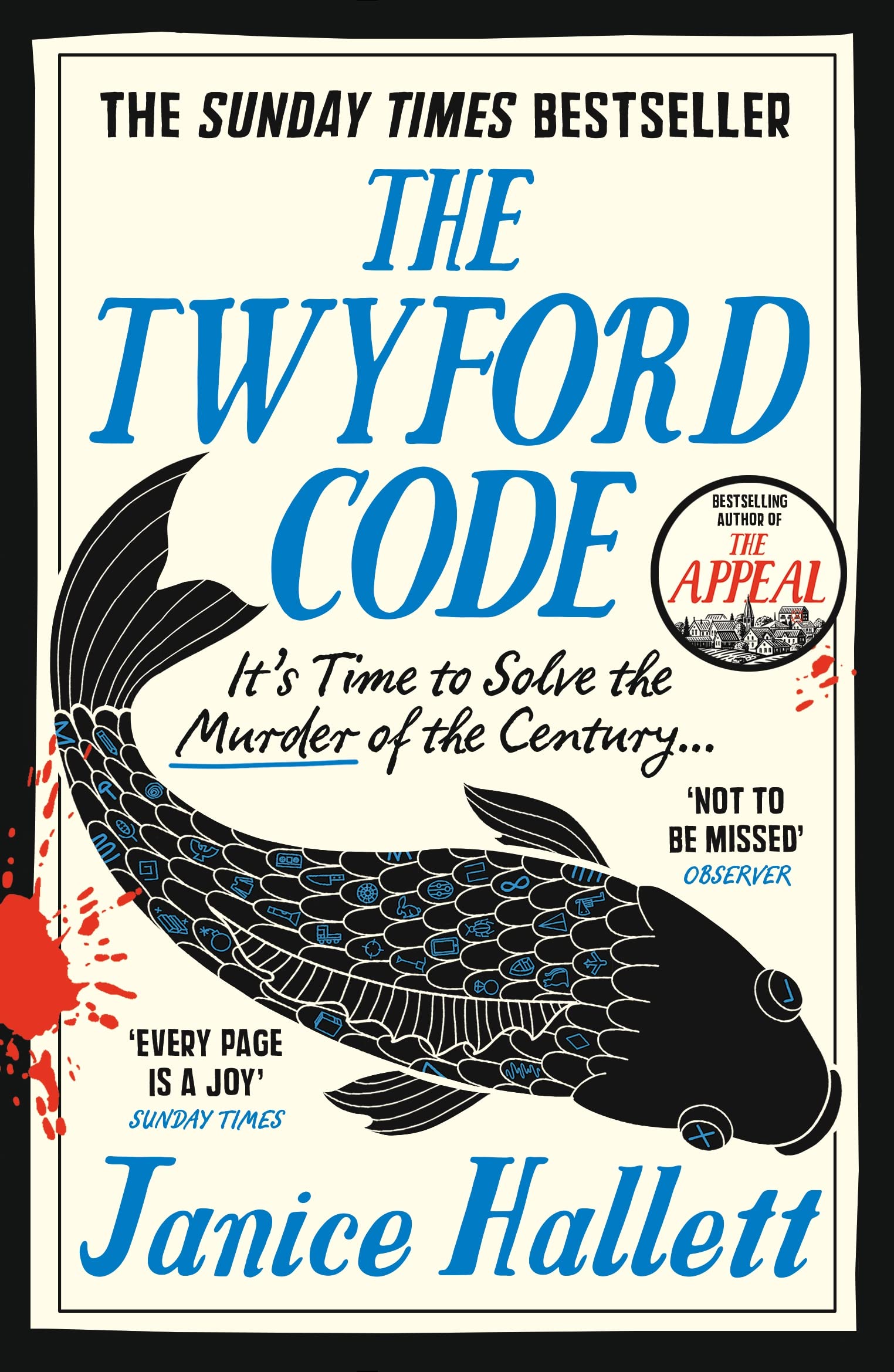 Front cover of the book 'The twyford code' by Janice Hallett.