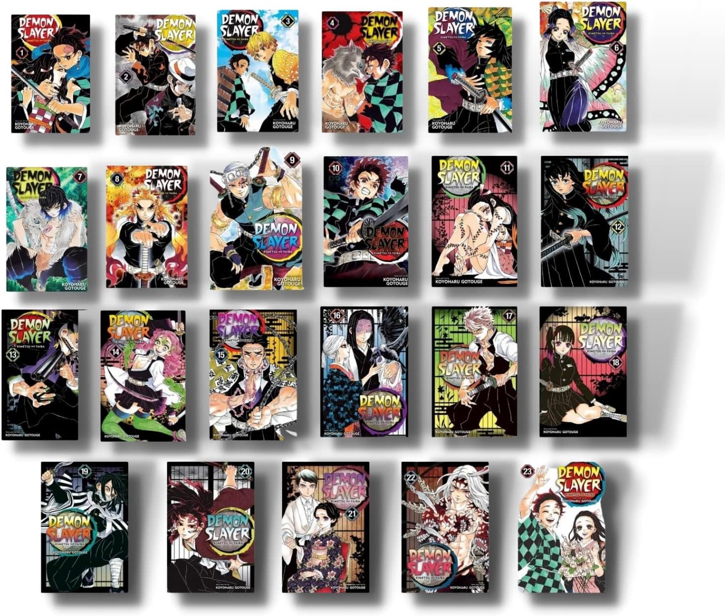 Demon Slayer: Kimetsu no Yaiba Vol 1-23 Comics Complete Manga Full/Loose Set by Eichiro Oda Rare Excellent Condition 🎁 Freebie: A free Manga Wall Poster - NYBooksHub