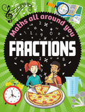 Front cover of the book 'Wayland Maths All Around You Fractions.' by Rob Colson.