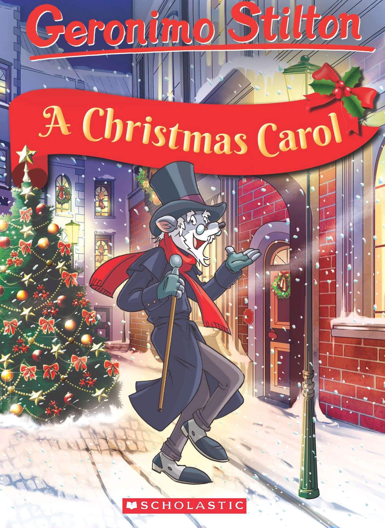 Front cover of the book 'Geronimo Stilton Classic Tales: A Christmas Carol' by Geronimo Stilton.