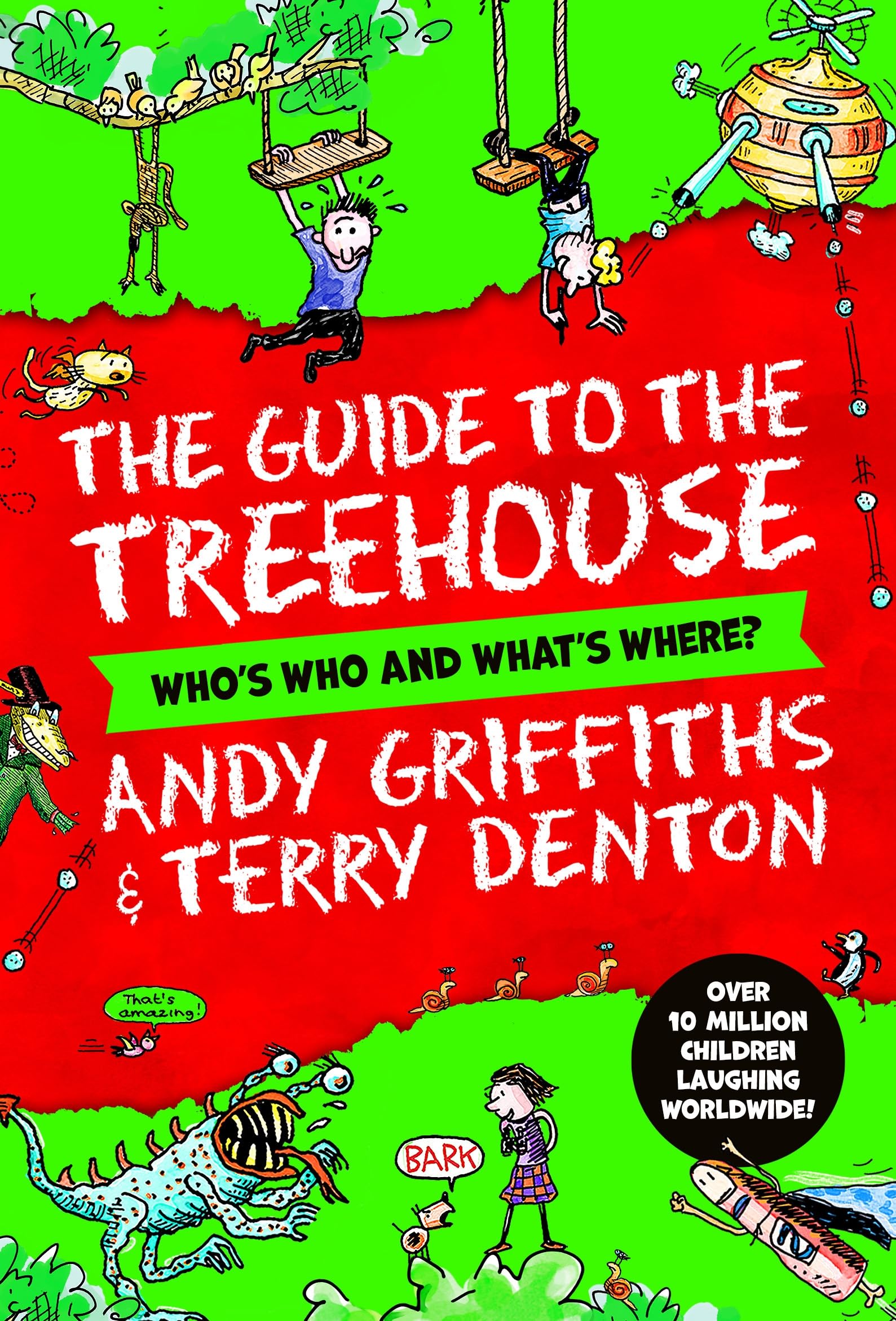Front cover of the book 'Guide to the Treehouse: Who's Who and What's Where?' by Andy Griffiths, Terry Denton.