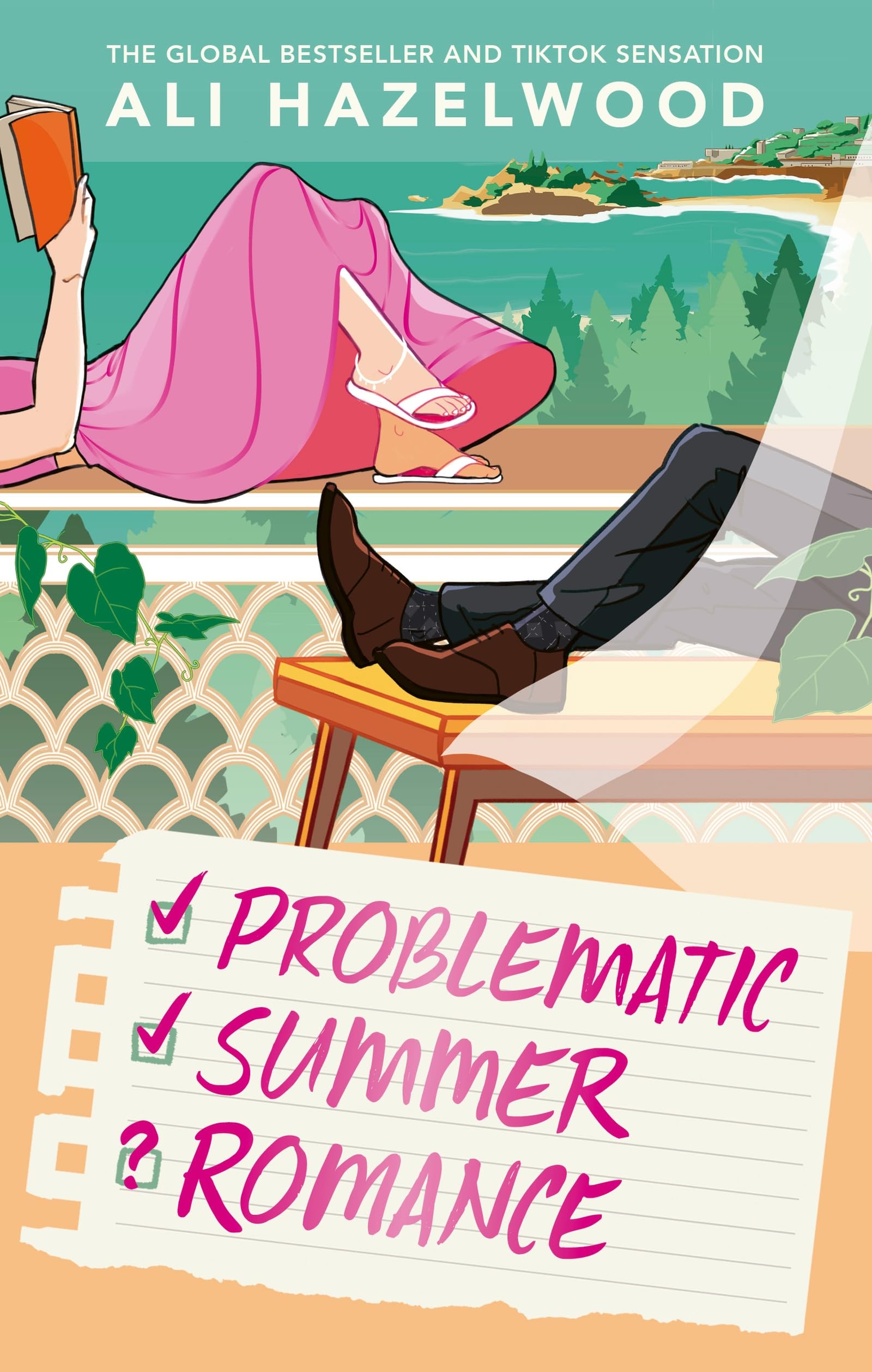 Front cover of the book 'Sphere Problematic Summer Romance From the bestselling author of Deep End and The Love Hypothesis.' by Ali Hazelwood.