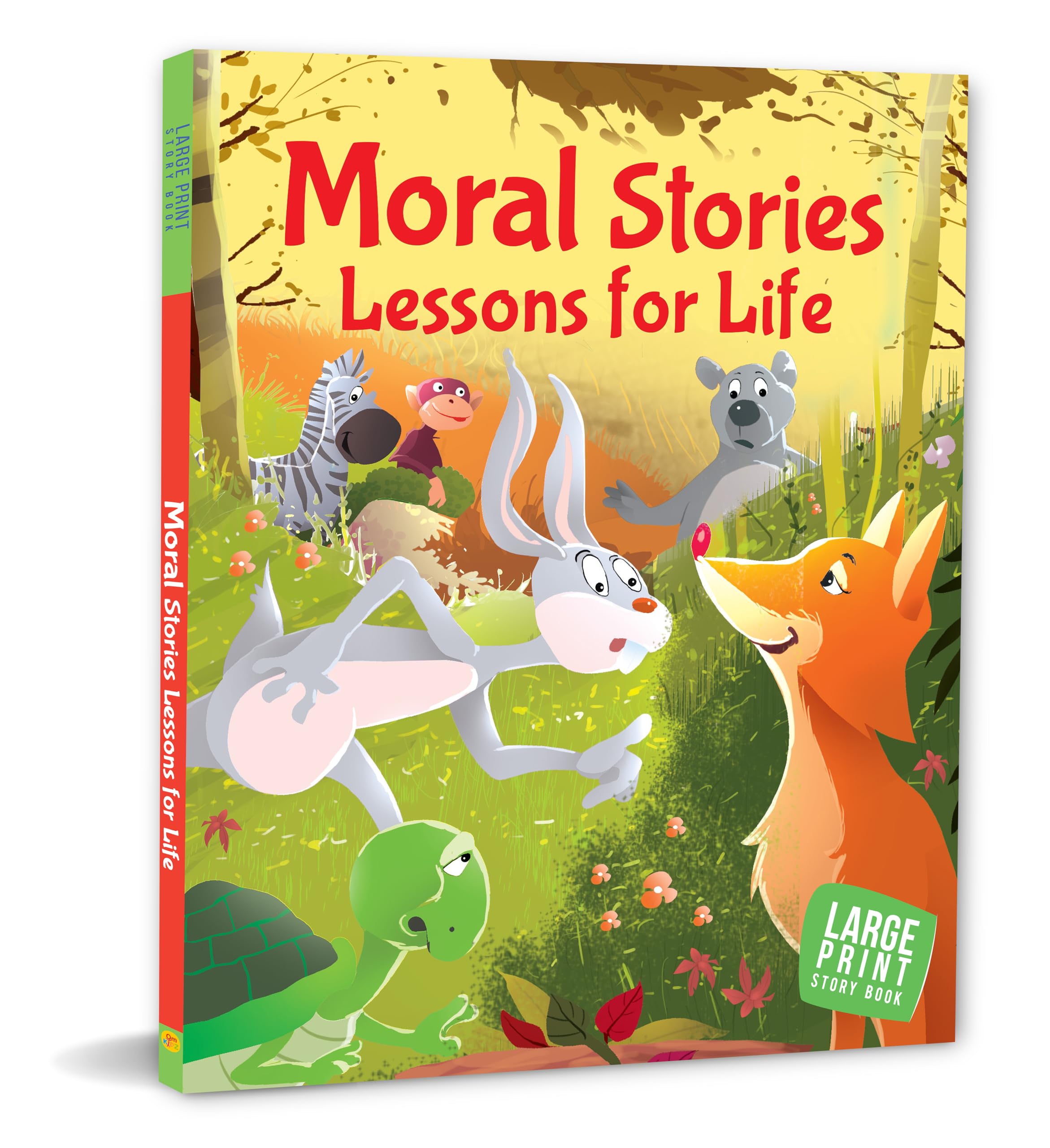 Front cover of the book 'Moral Stories Lessons for Life' by Om Books Editorial Team.