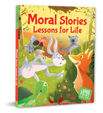 Front cover of the book 'Moral Stories Lessons for Life' by Om Books Editorial Team.