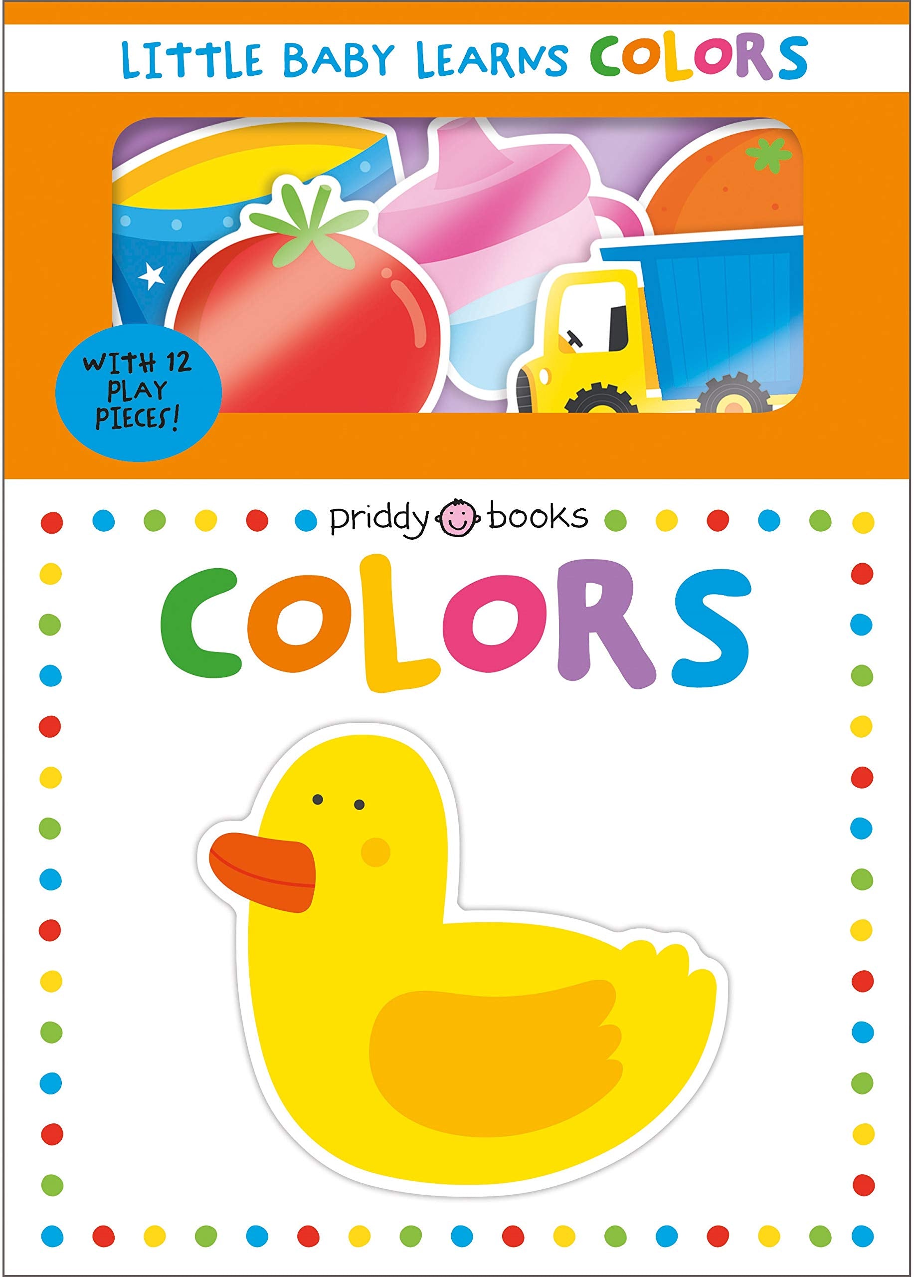Front cover of the book 'Little Baby Learns: Colors' by Roger Priddy.