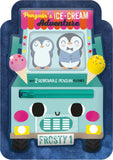 Front cover of the book 'Penguin's Ice-Cream Adventure' by Alexander Cox.