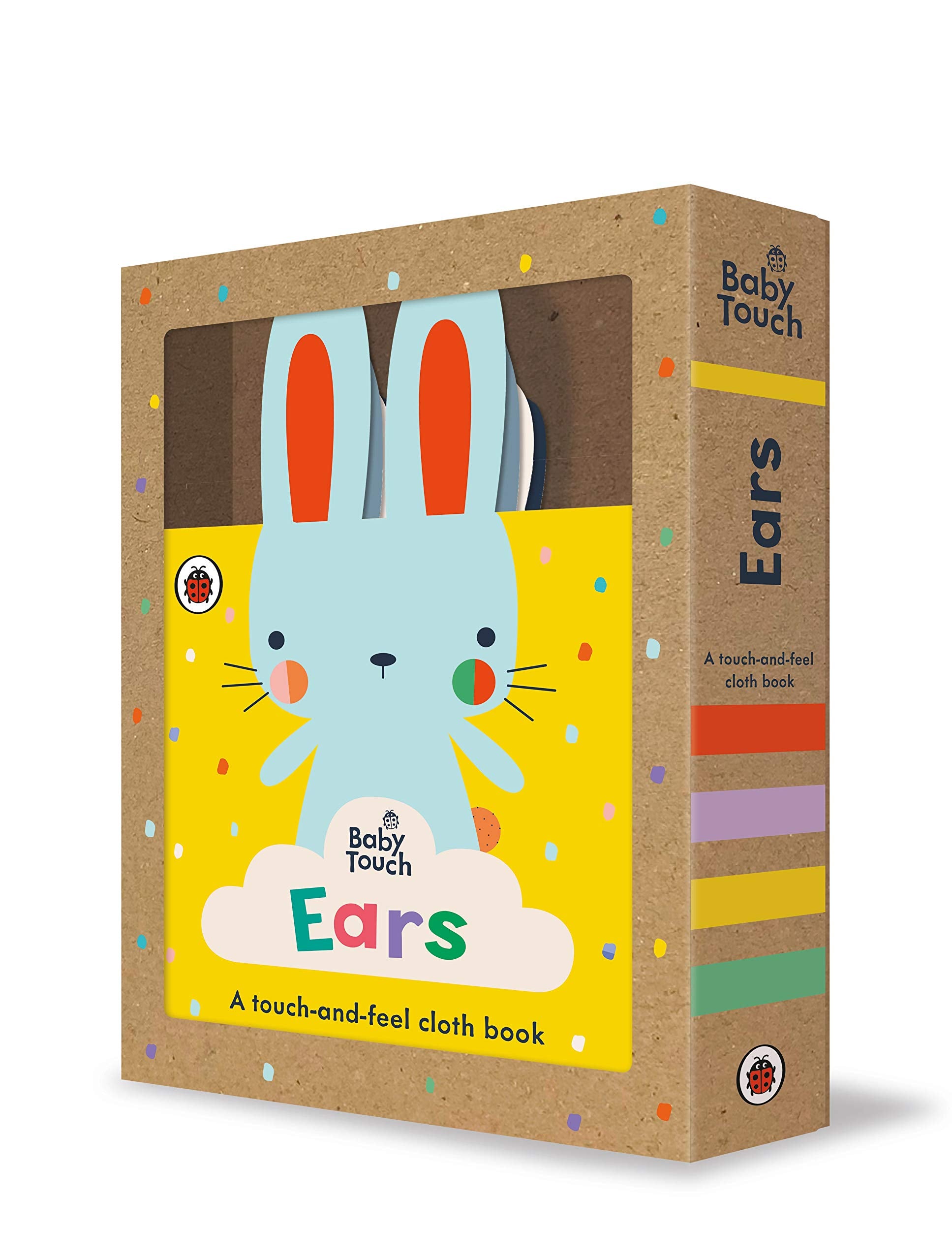 Front cover of the book 'Baby Touch: Ears: A touch-and-feel cloth book' by Ladybird.