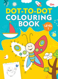Front cover of the book 'Dot-To-Dot Colouring Level 1' by Om Books.