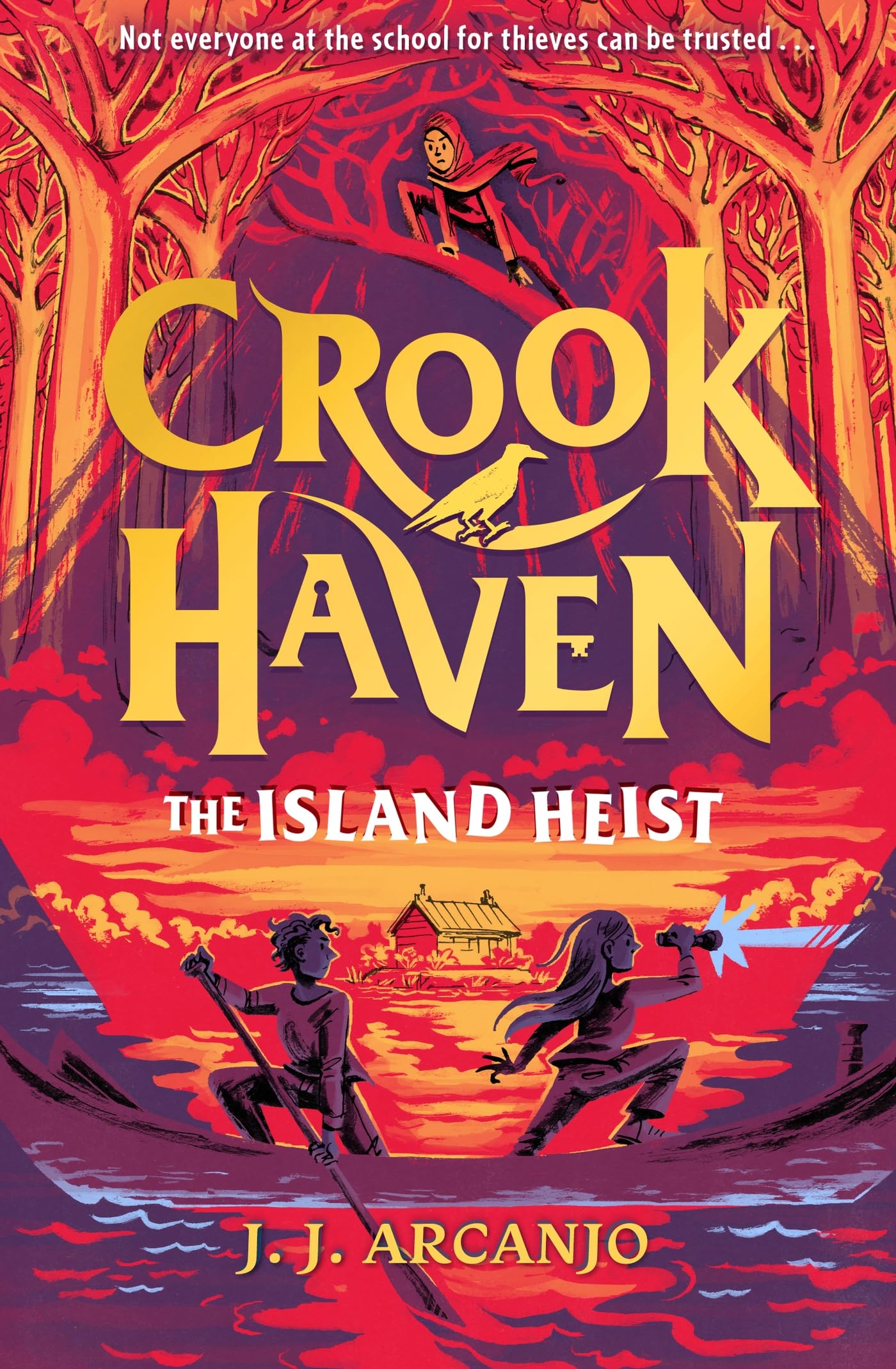 Front cover of the book 'Crookhaven: The Island Heist: Book 3' by J.J. Arcanjo.