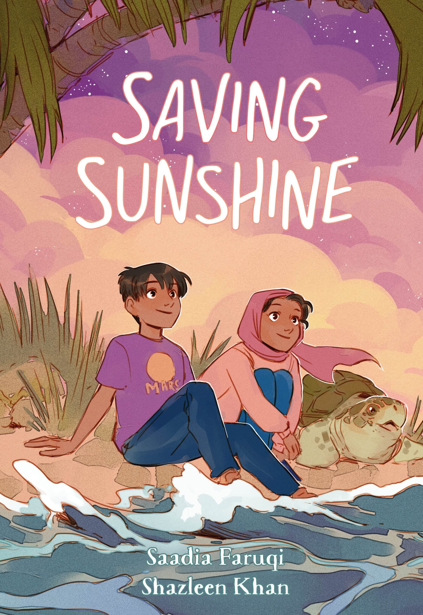 Front cover of the book 'Saving Sunshine' by Saadia Faruqi, Shazleen Khan.
