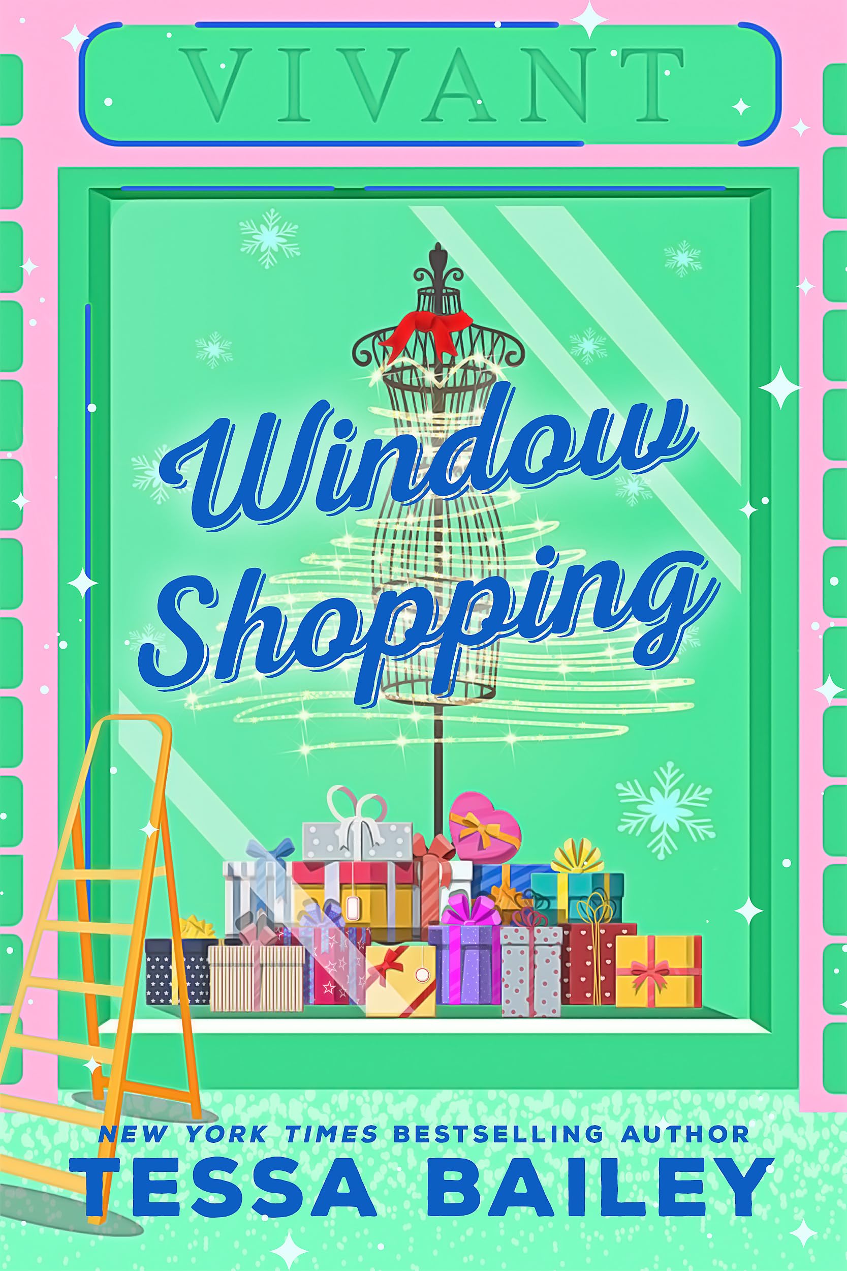 Front cover of the book 'Window Shopping: the TikTok sensation! The perfect sexy winter romance' by Tessa Bailey.