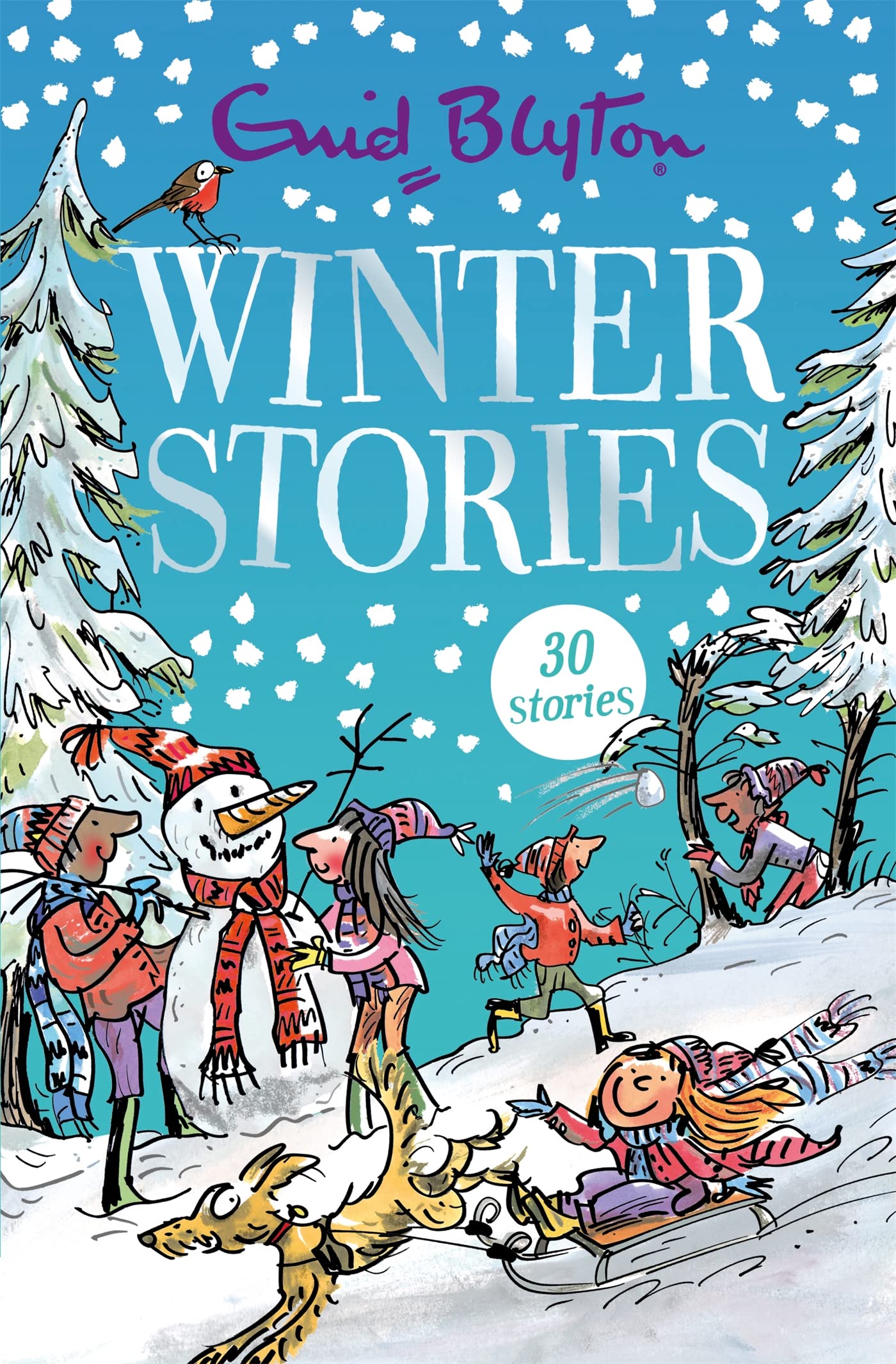 Front cover of the book 'Winter Stories' by Blyton, Enid.
