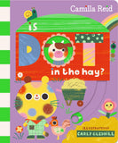 Front cover of the book 'Is Dot in the Hay?' by Camilla Reid.