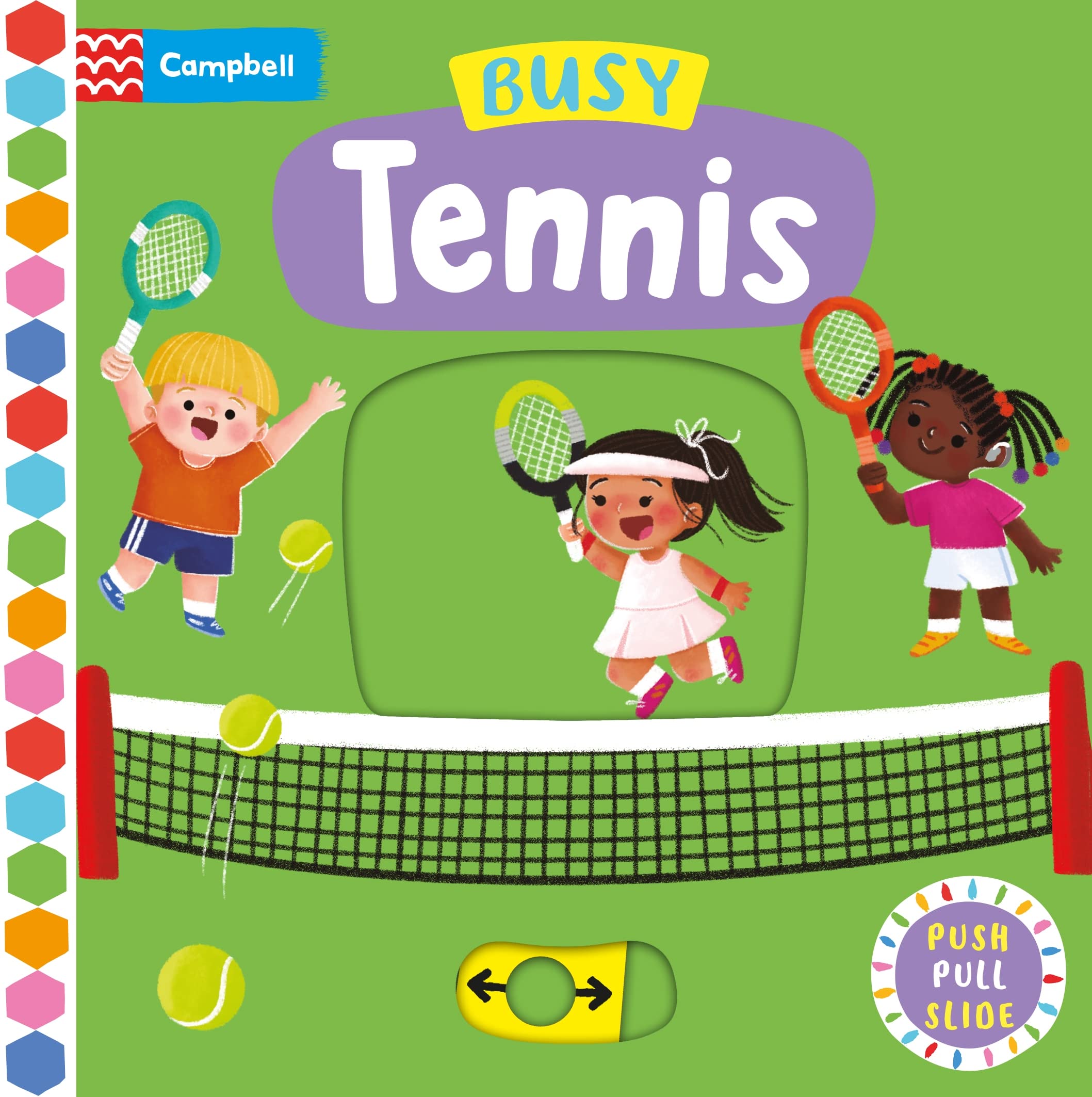 Front cover of the book 'Busy Tennis (Busy Books)' by Campbell Books.