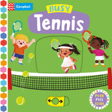 Front cover of the book 'Busy Tennis (Busy Books)' by Campbell Books.
