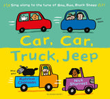 Front cover of the book 'Car Car Truck Jeep' by Katrina Charman.