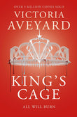 Front cover of the book 'King's Cage' by Victoria Aveyard.