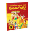 Front cover of the book 'Stories from the Ramayana - of Friends and Foes: 5 Illustrated Tales of Hanuman, Rama, Sita, Lakshmana, and Ravana | Hin' by Na.