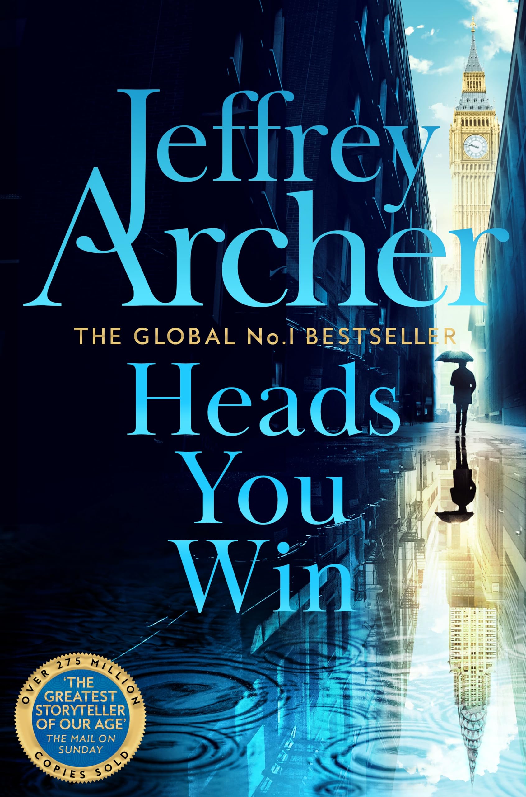 Front cover of the book 'Heads You Win' by Jeffrey Archer.