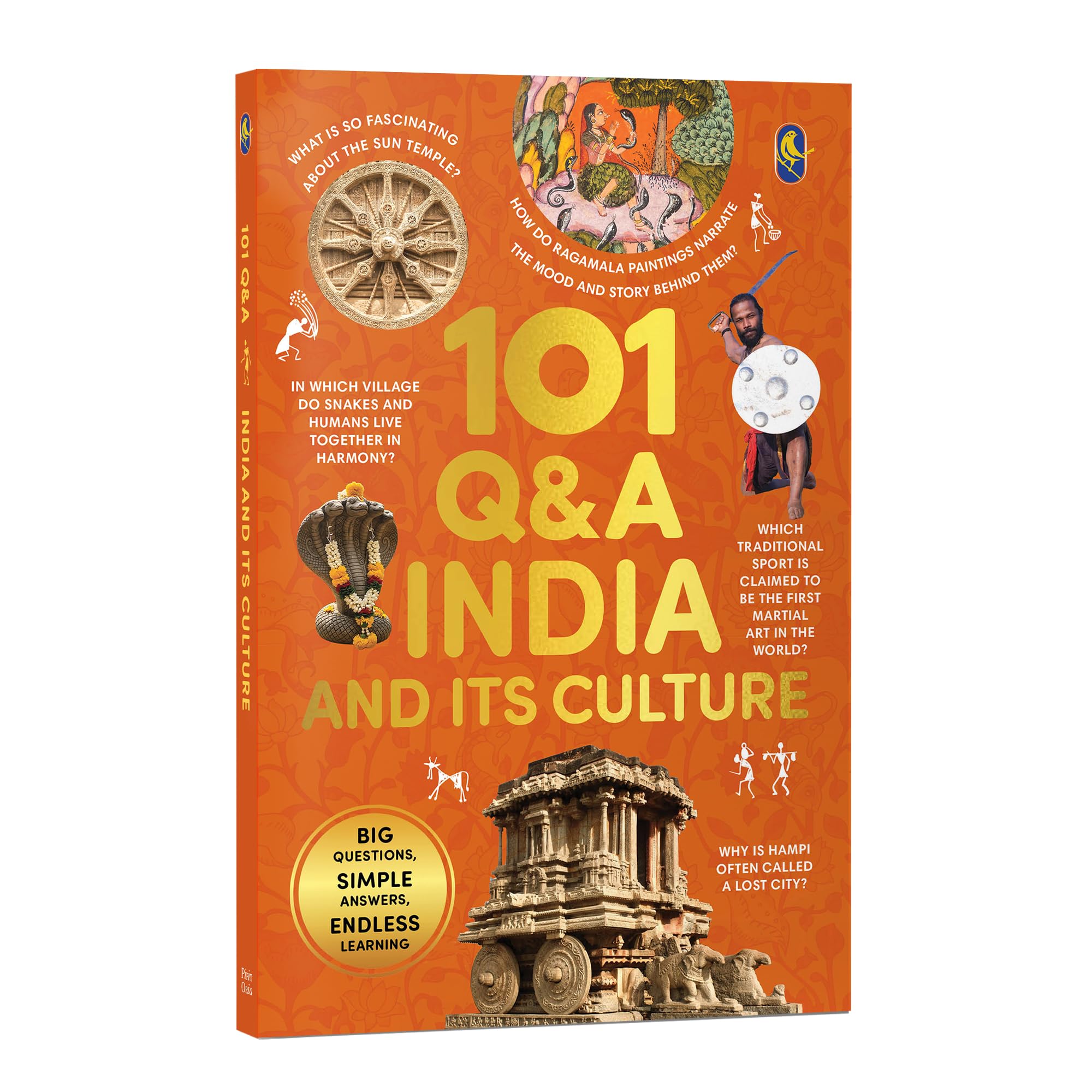 Front cover of the book '101 Q&A India & Its Culture: An Illustrated Encyclopedia for Kids | Explore India's History, Festivals, Monuments, Tribe' by Na.