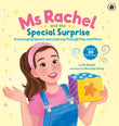 Front cover of the book 'Ms Rachel: Ms Rachel and the Special Surprise: Encouraging Speech and Learning Through Play and Music' by Rachel.