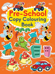 Front cover of the book 'Copy Colouring Book Preschool' by Om Books.