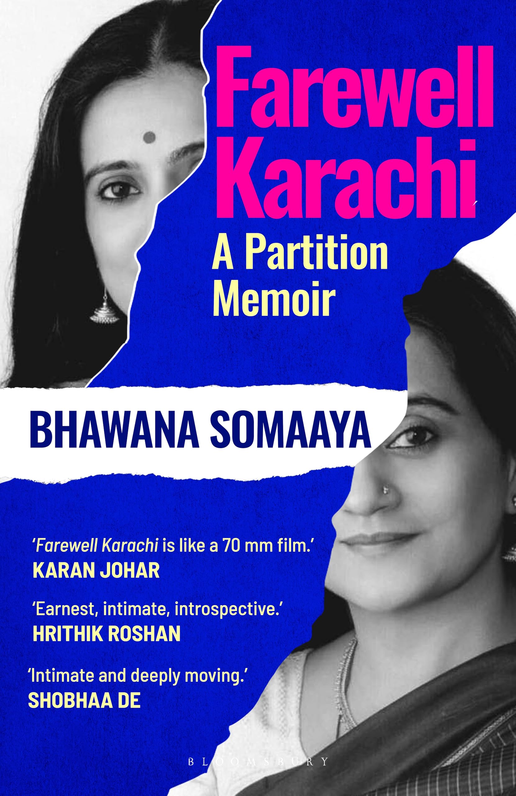 Front cover of the book 'Farewell Karachi: A Partition Memoir' by Bhawana Somaaya.