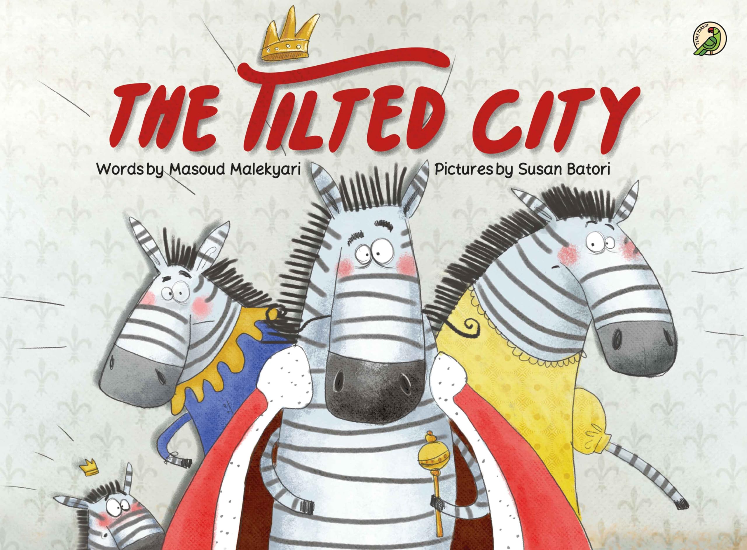 Front cover of the book 'Niyogi Books The Tilted City' by Masoud Malekyari & Susan Batori.