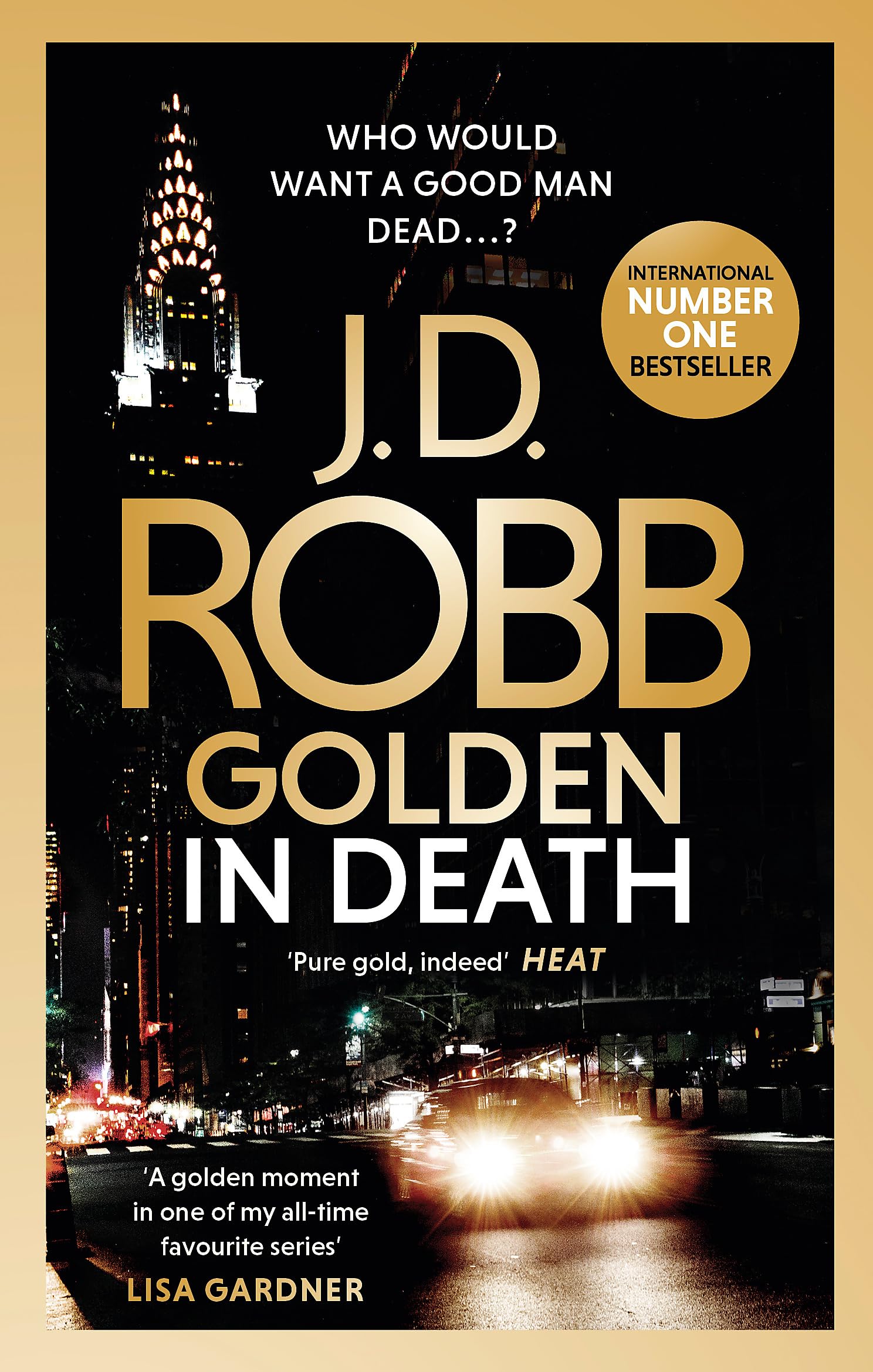 Front cover of the book 'Golden In Death: An Eve Dallas thriller (Book 50)' by J D Robb.