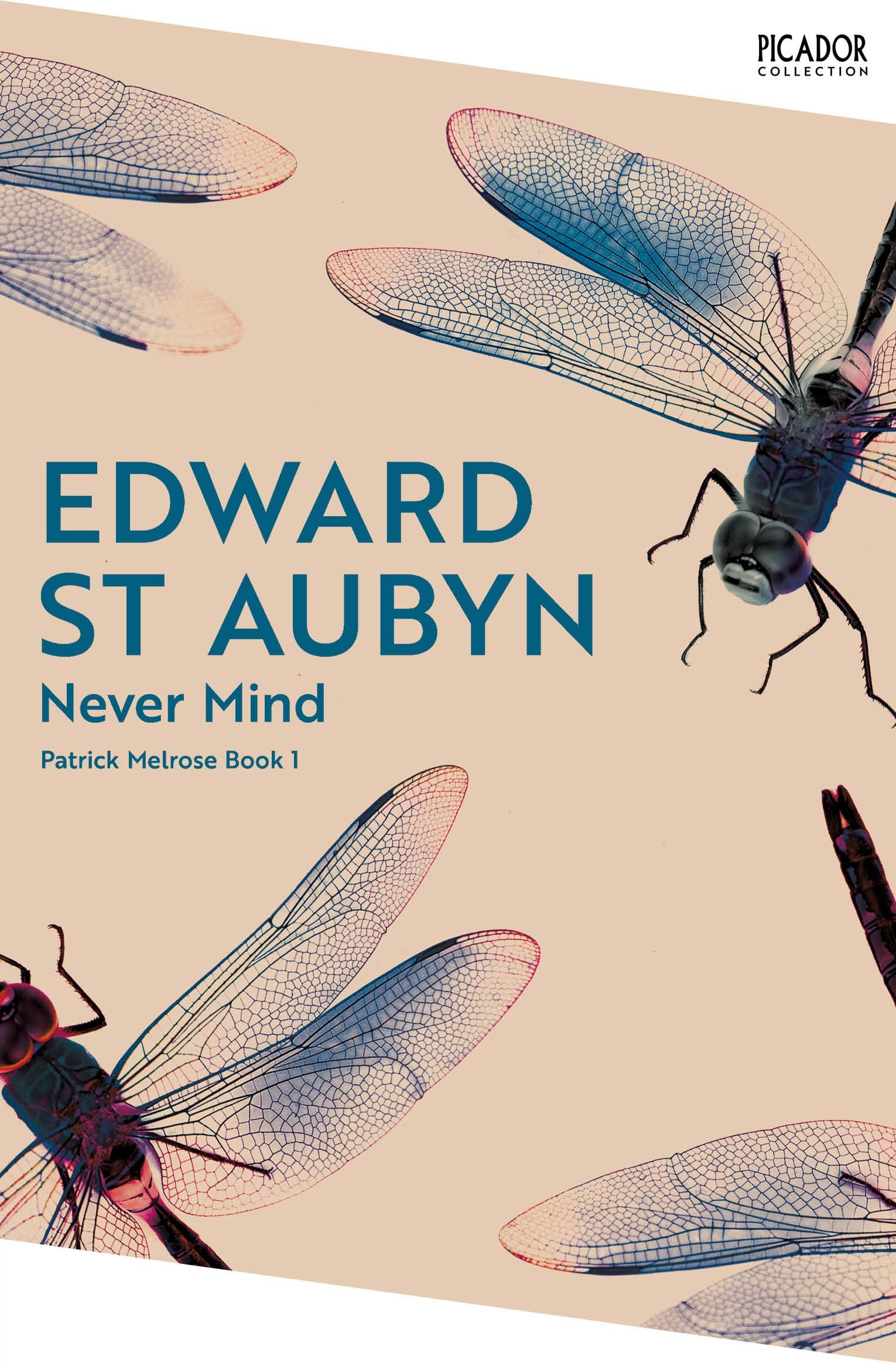 Front cover of the book 'Picador Never Mind.' by Edward St Aubyn.