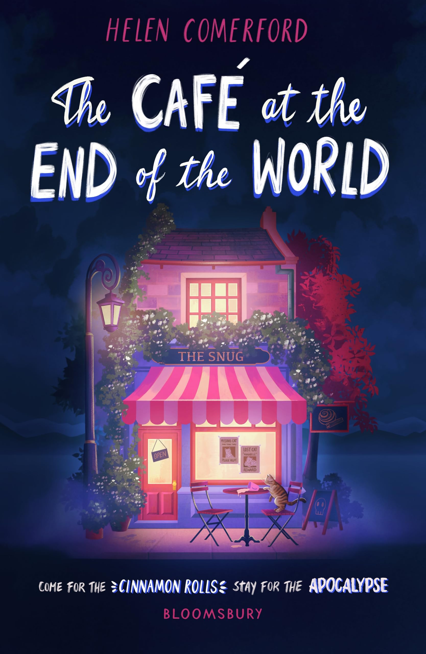 Front cover of the book 'The Cafe at the End of the World' by Helen Comerford.