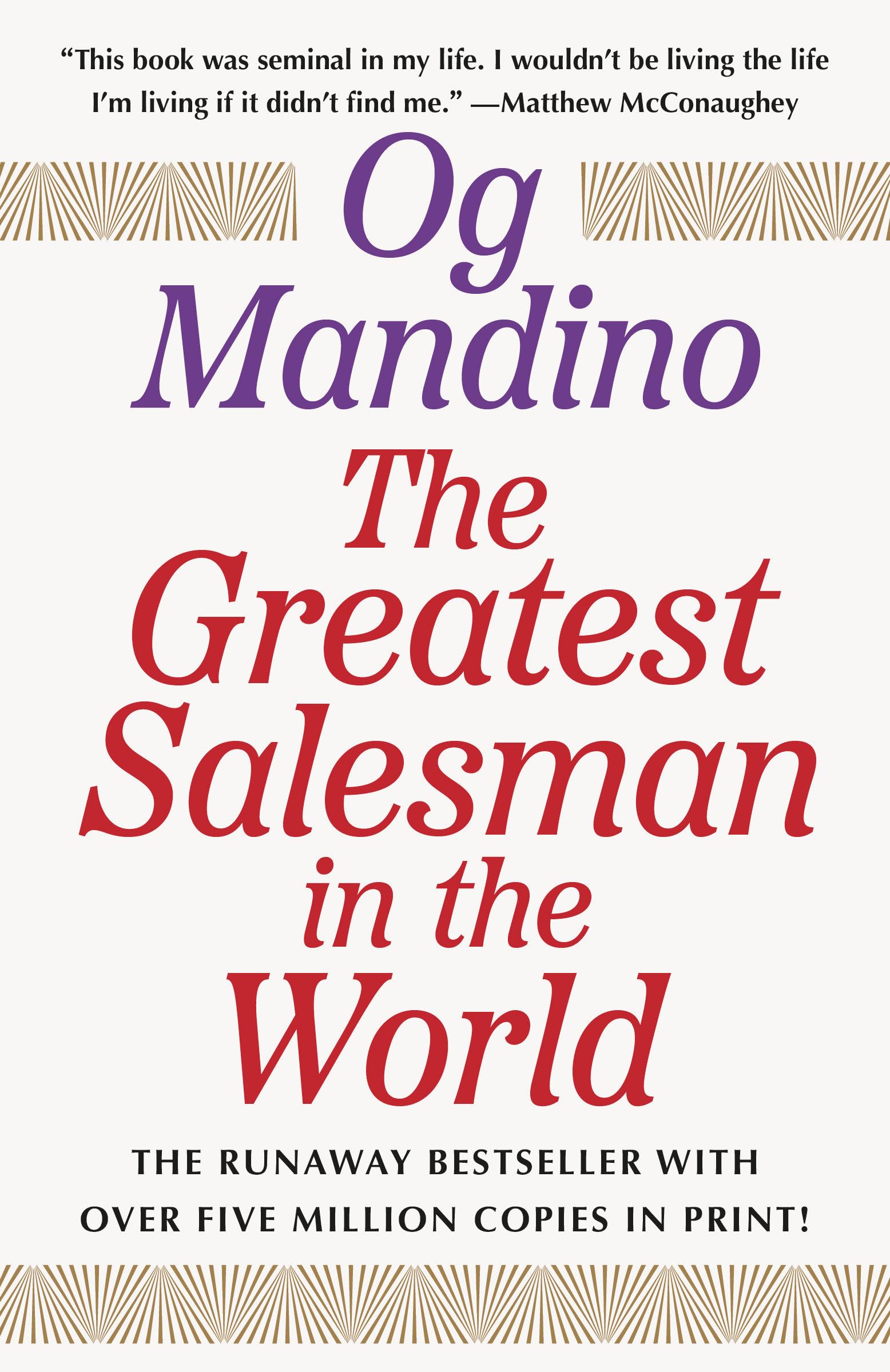 Front cover of the book 'The Greatest Salesman in the World' by Mandino Og.