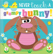 Front cover of the book 'Never Touch a Grumpy Bunny! (Never Touch)' by Rosie Greening.