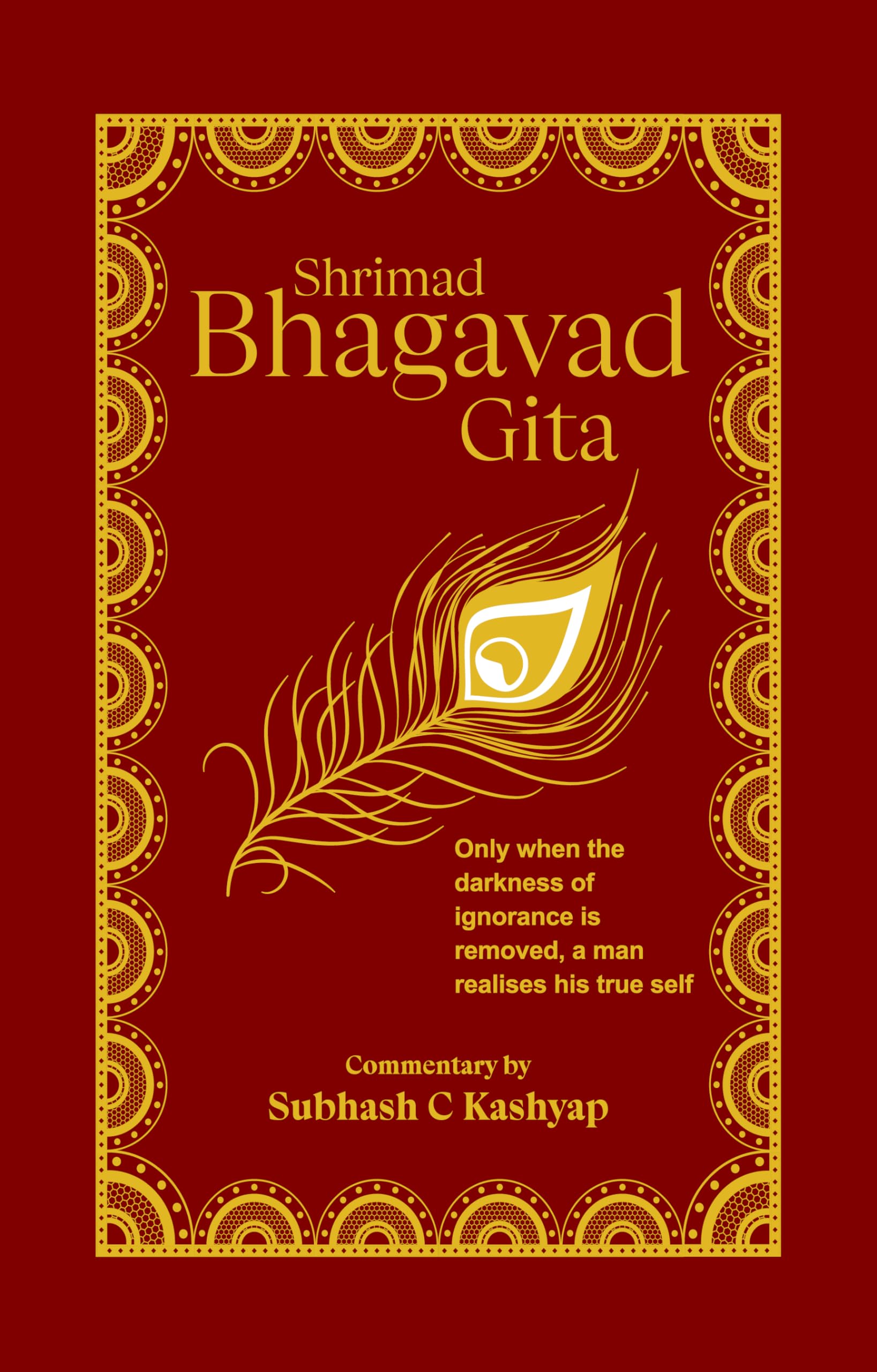 Front cover of the book 'Shrimad Bhagavad Gita' by Subhash C Kashyap.