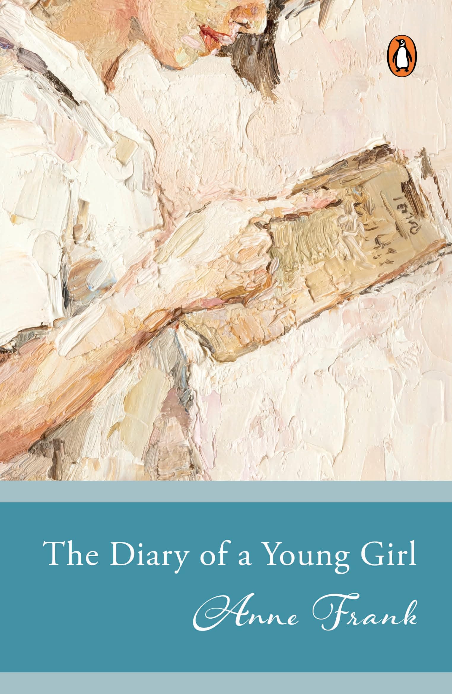 Front cover of the book 'The Diary Of A Young Girl' by Anne Frank.