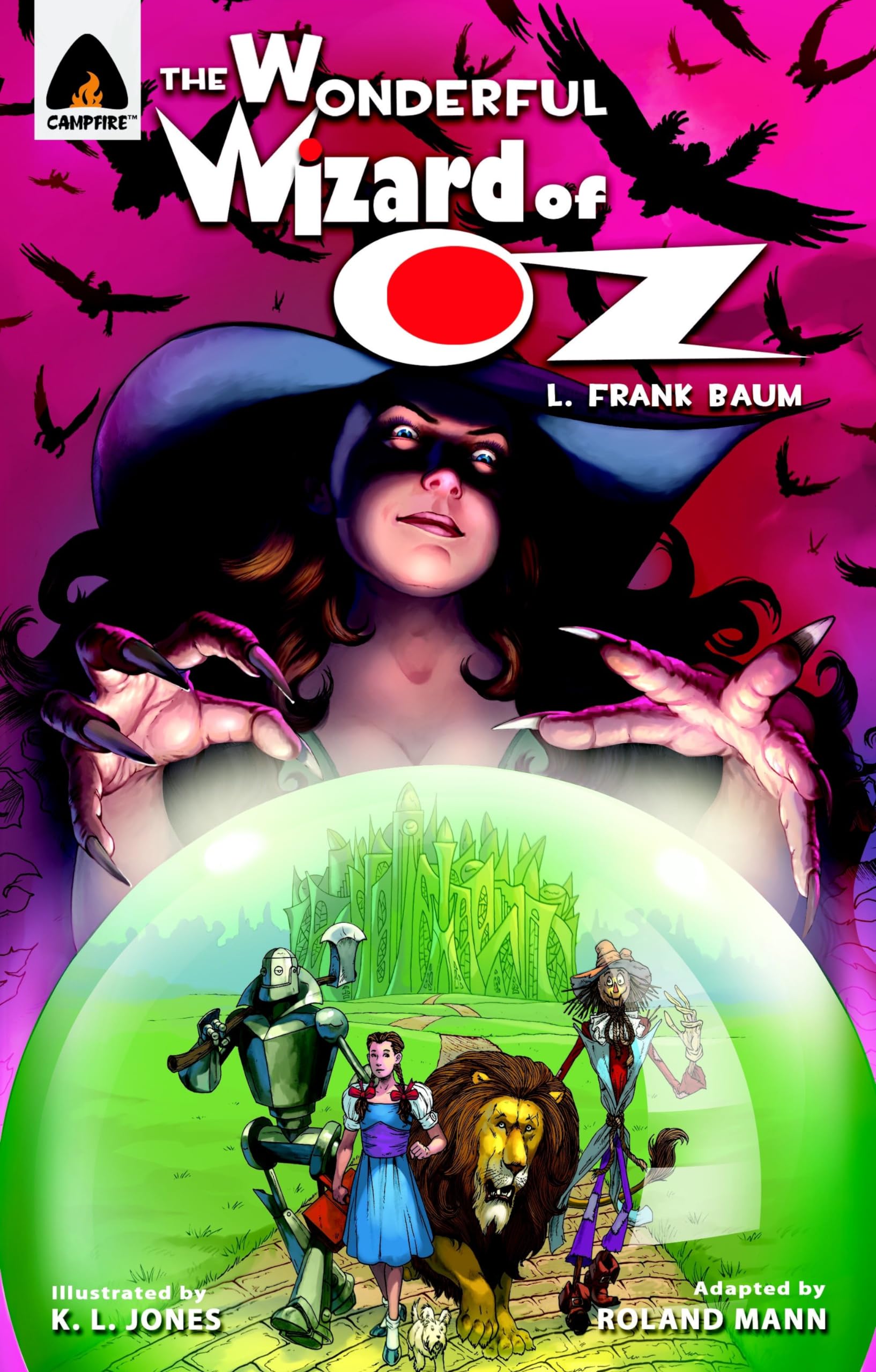 Front cover of the book 'The Wonderful Wizard of Oz: The Graphic Novel (Campfire Graphic Novels)' by Grace Mabie.