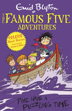 Front cover of the book 'Famous Five Colour Short Stories: Five Have a Puzzling Time (Famous Five: Short Stories)' by Enid Blyton.