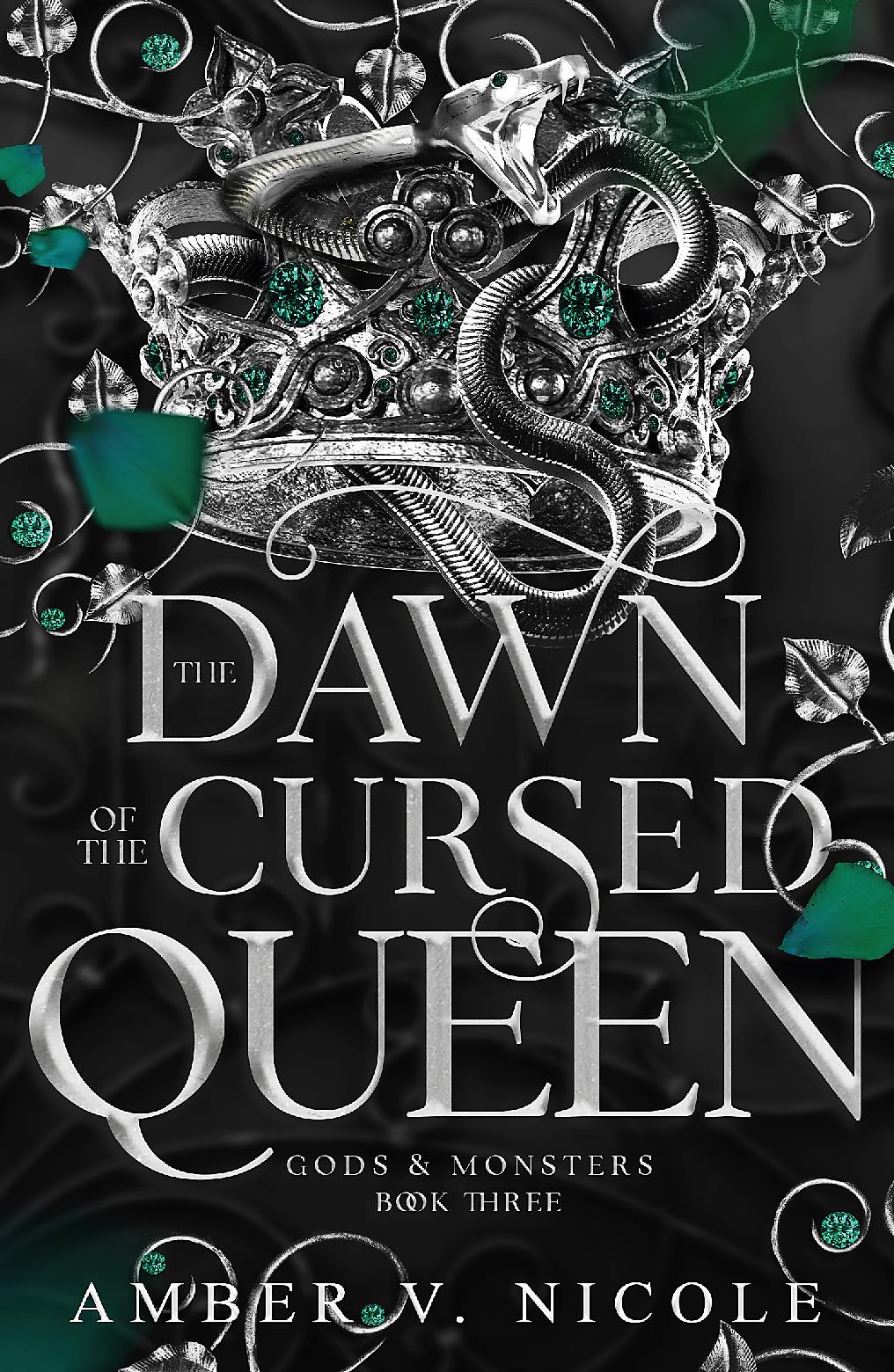 Front cover of the book 'Headline Eternal The Dawn of the Cursed Queen The latest sizzling, dark romantasy book in the Gods Monsters series! (God' by Amber V. Nicole.