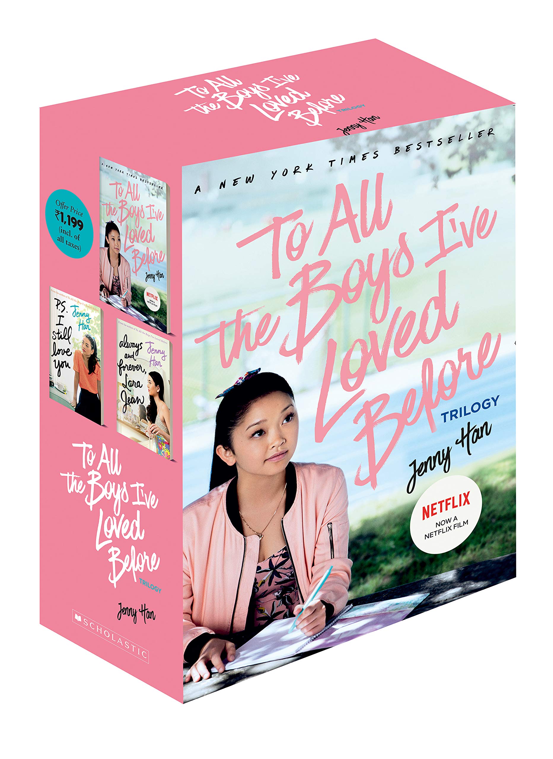 Front cover of the book 'To All the Boys Ive Loved Before Trilogy' by Jenny Han.