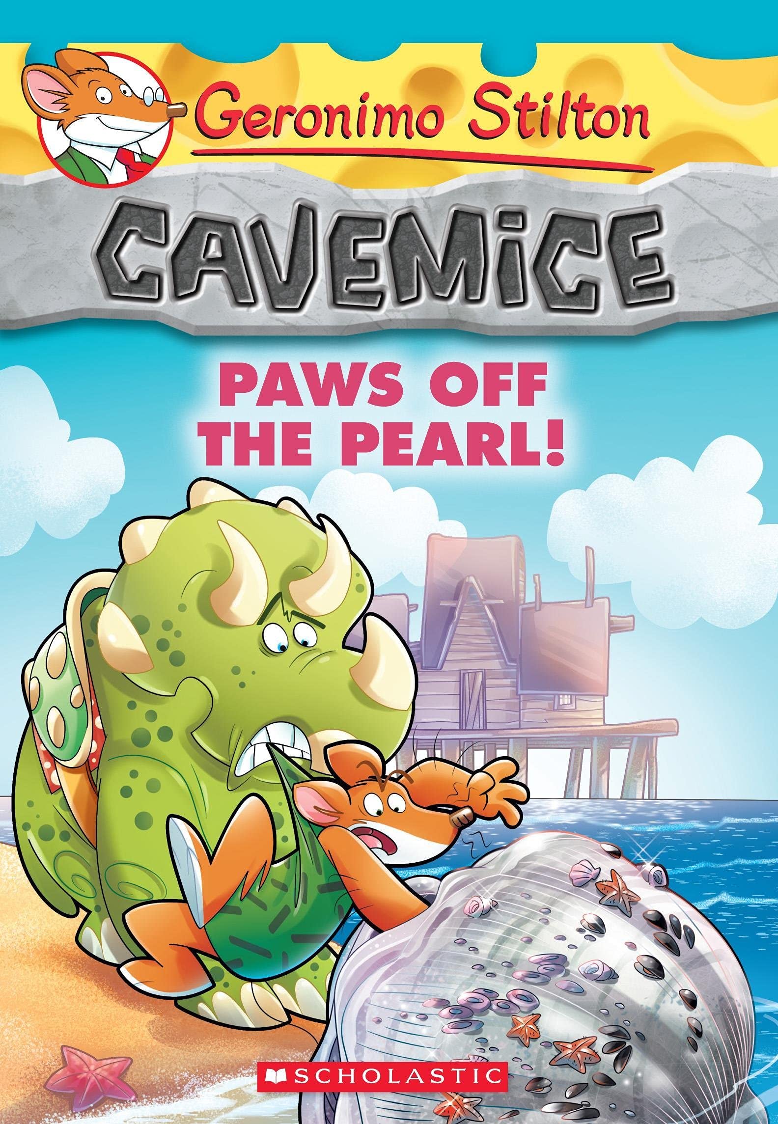 Front cover of the book 'Geronimo Stilton Cavemice #12: Paws Off the Pearl! Stilton, Geronimo' by Geronimo Stilton.