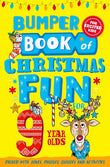 Front cover of the book 'Bumper Book of Christmas Fun for 9 Year Olds' by Macmillan Childrens Books.