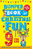 Front cover of the book 'Bumper Book of Christmas Fun for 9 Year Olds' by Macmillan Childrens Books.