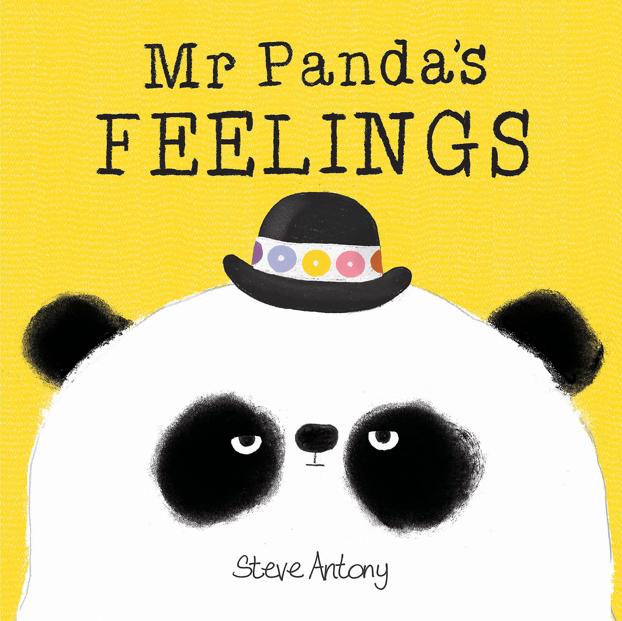 Front cover of the book 'Mr Pandas Feelings' by Steve Antony.