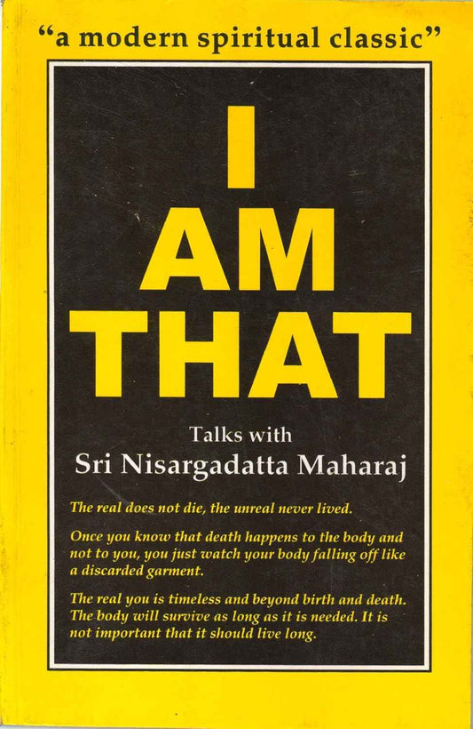 I am That: Talks with Sri Nisargadatta Maharaj PaperbackÐ by Sudhakar Dikshit Sri Nisargadatta Maharaj