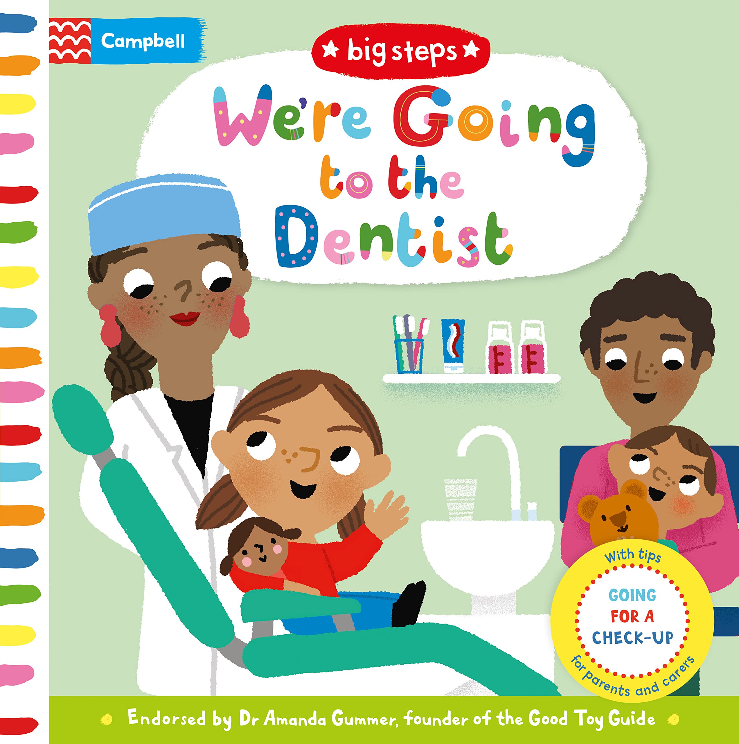Front cover of the book 'We're Going to the Dentist: Going for a Check-up (Big Steps) (International Edition)' by Marion Cocklico.