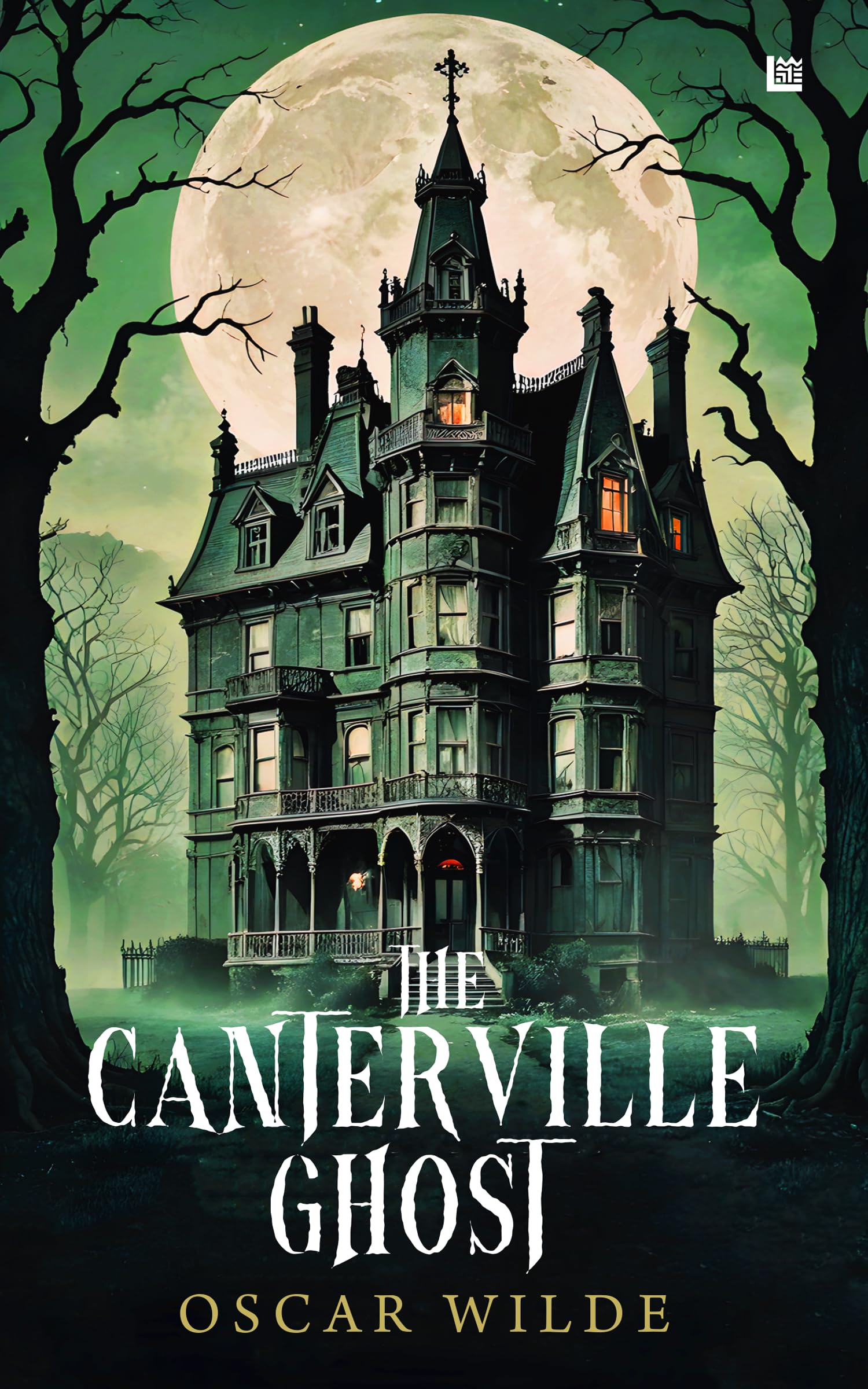 Front cover of the Paperback book 'The Canterville Ghost by Oscar Wilde Classic Novels For Teenagers Horror Story Books Oscar Wilde Boo' by Oscar, Wilde.
