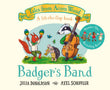 Front cover of the book 'Badger's Band: A Lift-the-flap Story (Tales From Acorn Wood)' by Julia Donaldson.