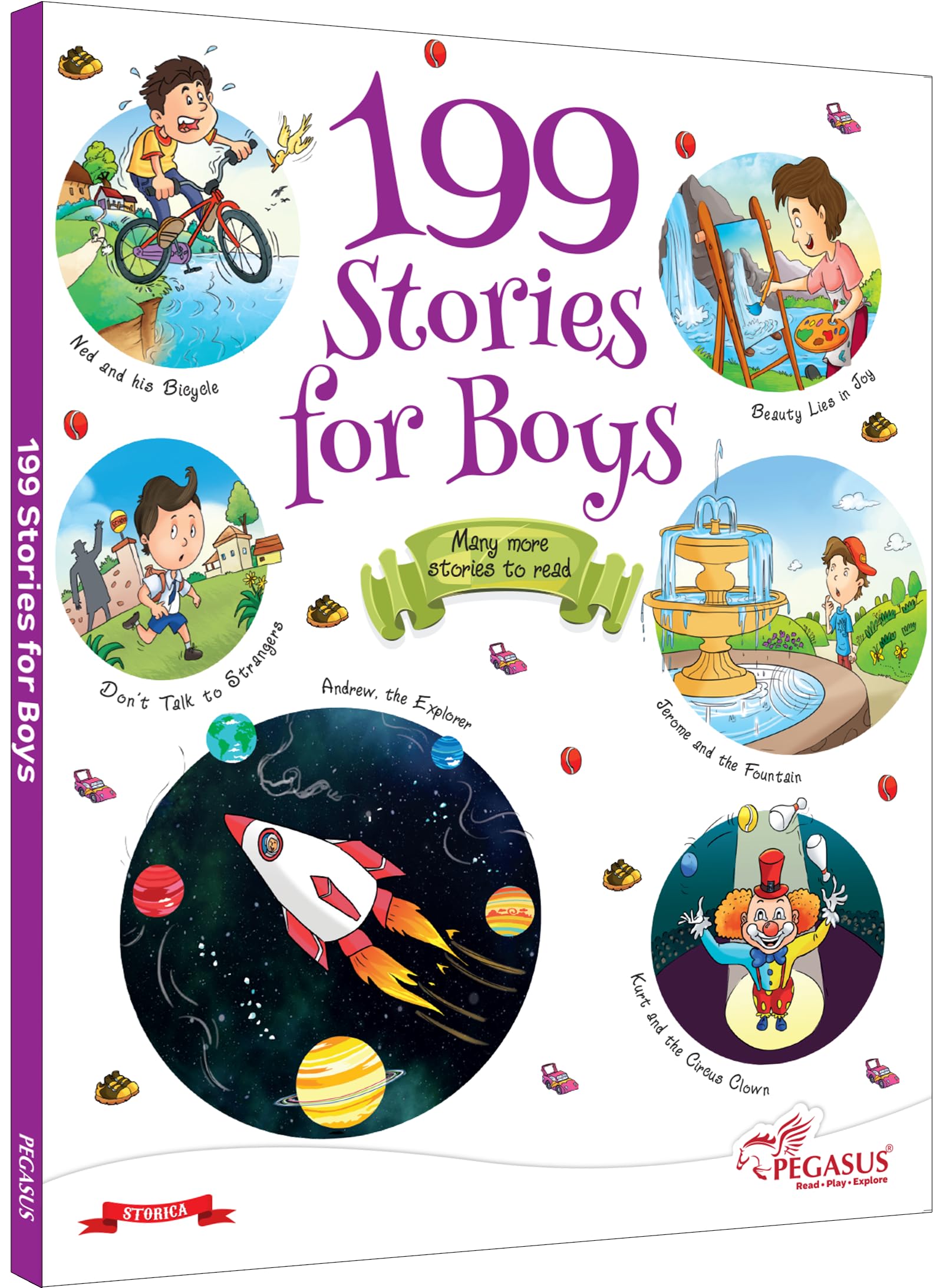 Front cover of the book '199 Stories for boys' by Pegasus.