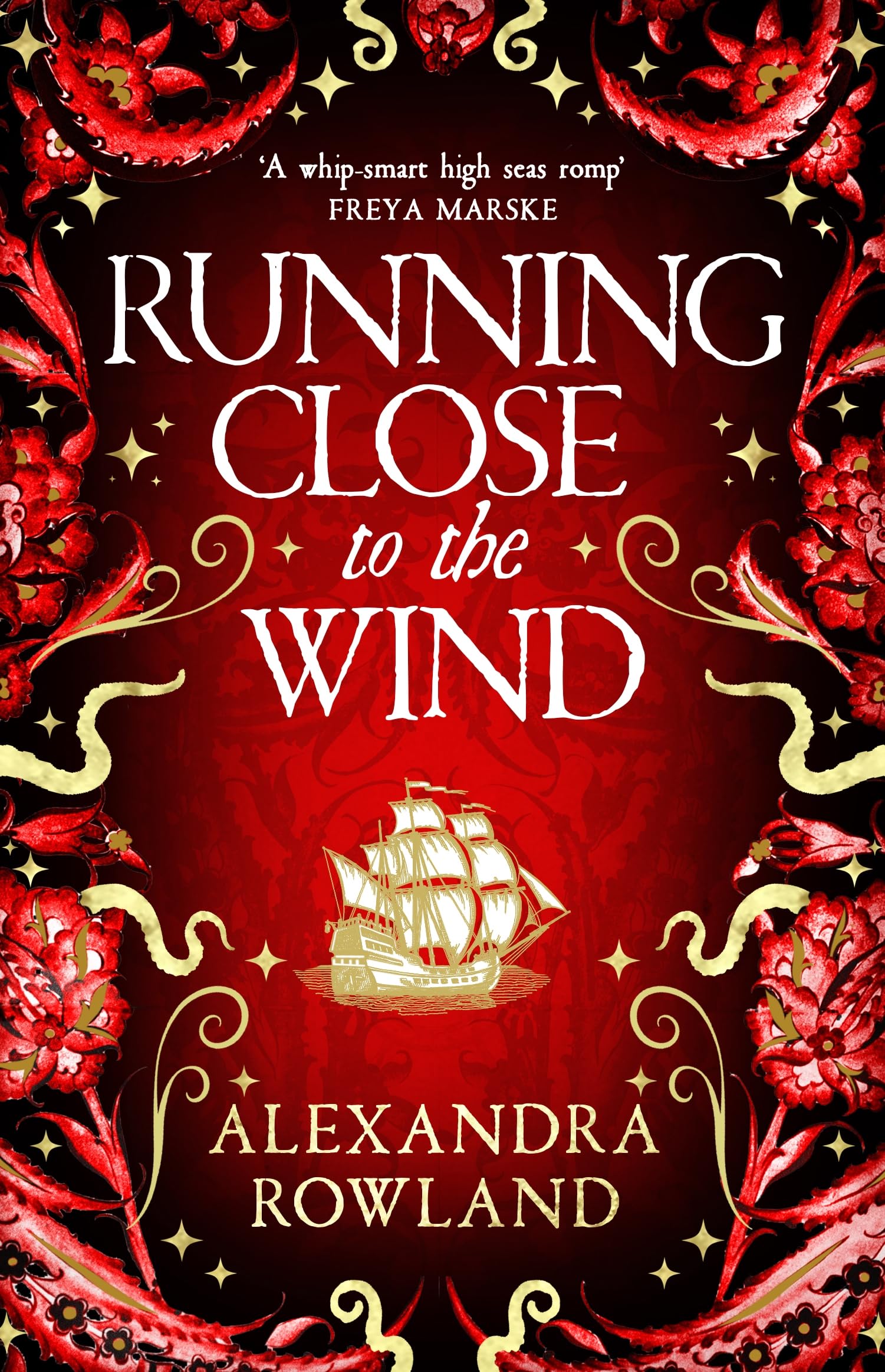 Front cover of the book 'Running Close to the Wind' by Alexandra Rowland.