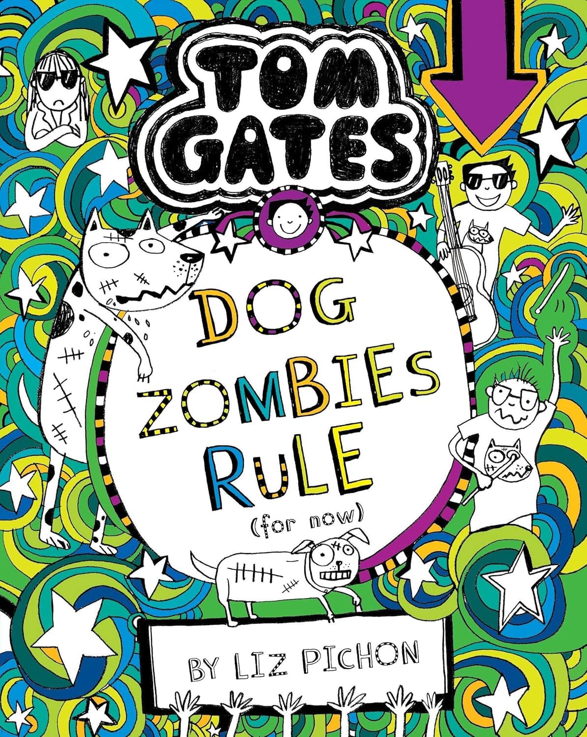 Front cover of the book 'Tom Gates #11: Dog Zombies Rule' by Liz Pichon.